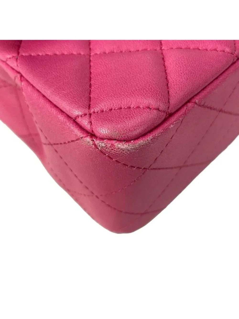 Chanel Shoulder Bag Mini Quilted Pink Chain Gold Lambskin